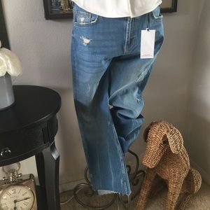 ZARA WOMENS CROPPED BOOT CUT JEANS NWT US 8